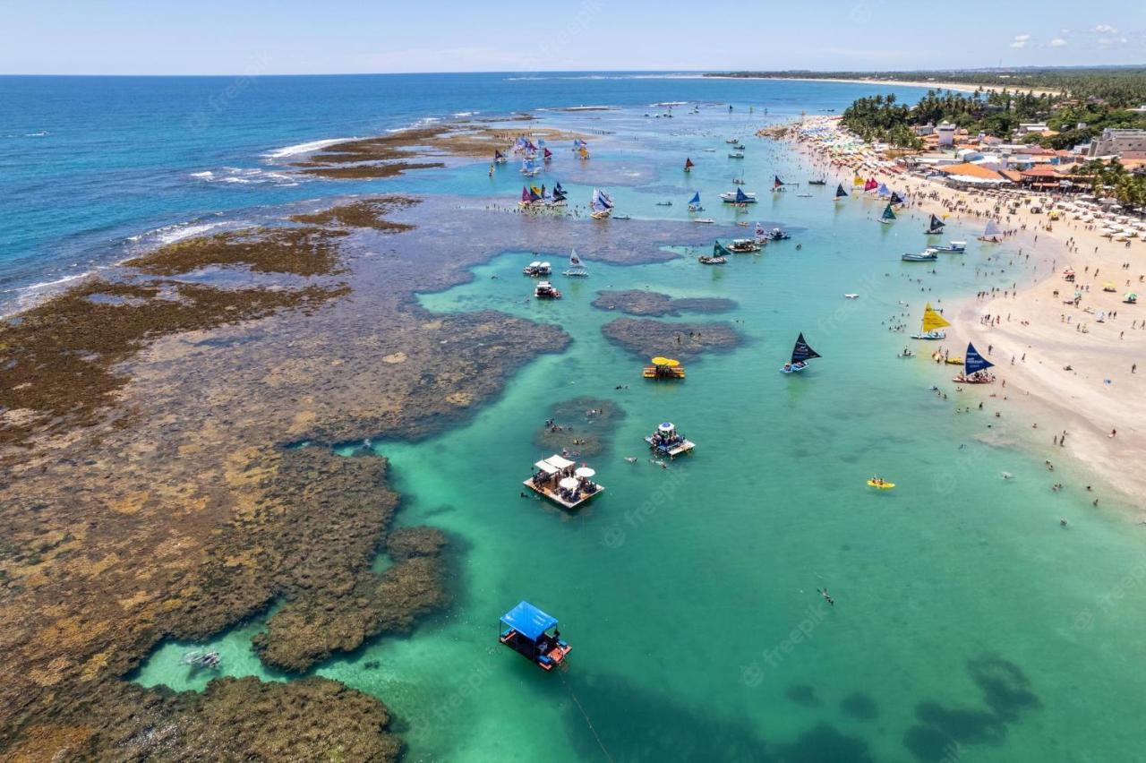 Flat Mar & Sol - Para 6 Pessoas Lägenhet Pôrto das Galinhas Exteriör bild